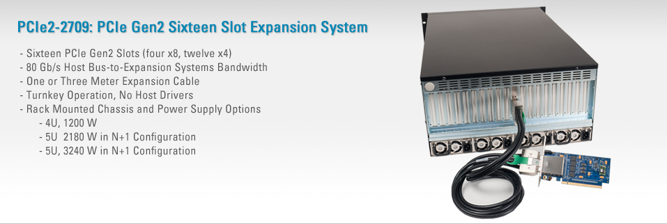 PCIe2-2709:PCIe Gen2 Sixteen Slot Expansion System